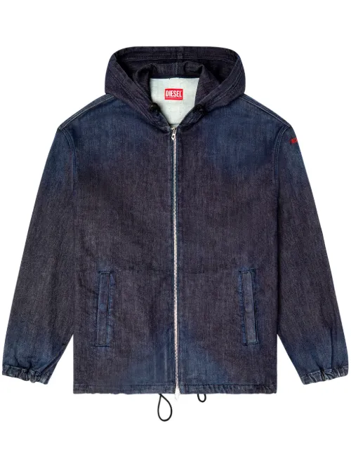 Veste en jean à capuche - Diesel - Modalova