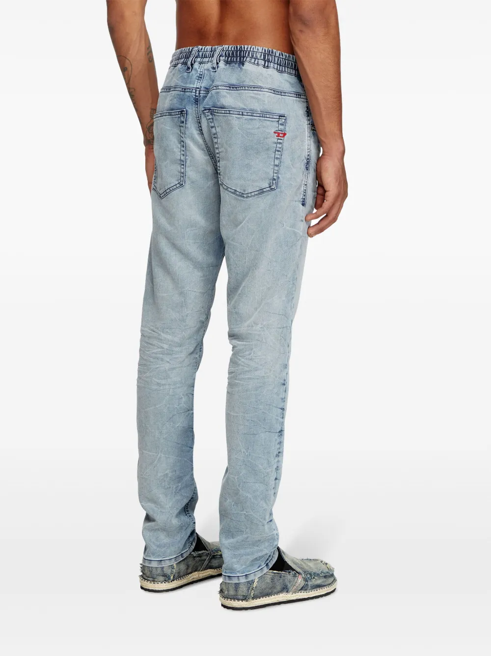 Diesel D-Krooley jeans met toelopende pijpen Blauw