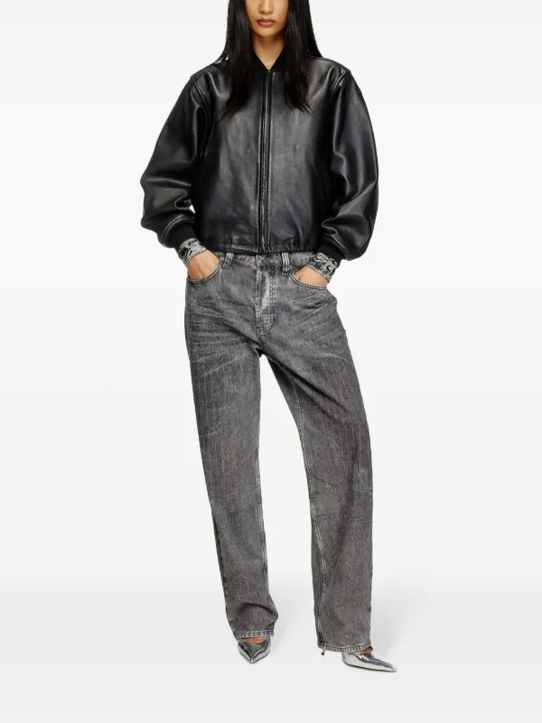 【送料&関税込】Diesel L-ilyan Jacket Diesel L-Ilyan Leather Jacket | Black | FARFETCH JO