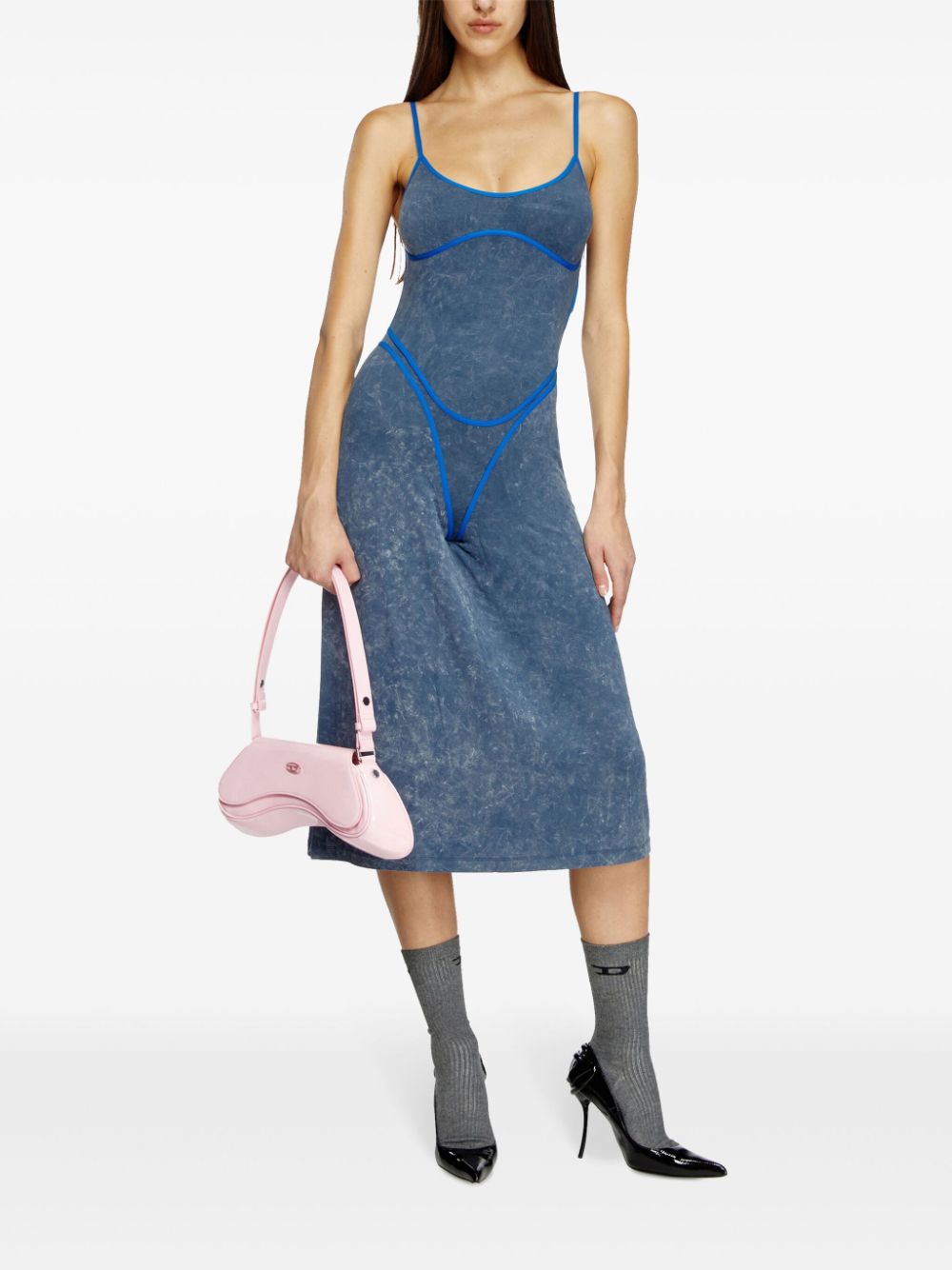 Diesel D-Wow midi dress - Blauw