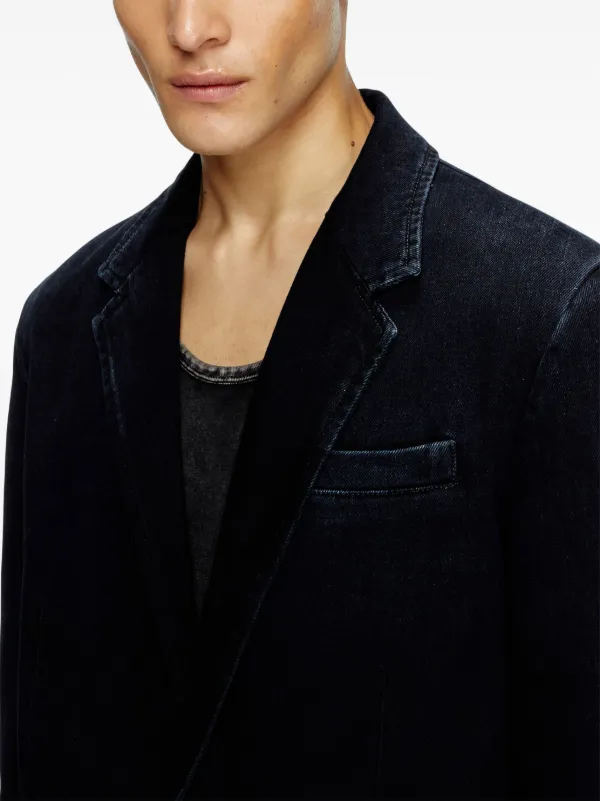 Diesel デニムジャケット 限定版 F/W 2016 D-KURZ Jacket in batavia-weave denim｜ブラック｜ウィメンズ