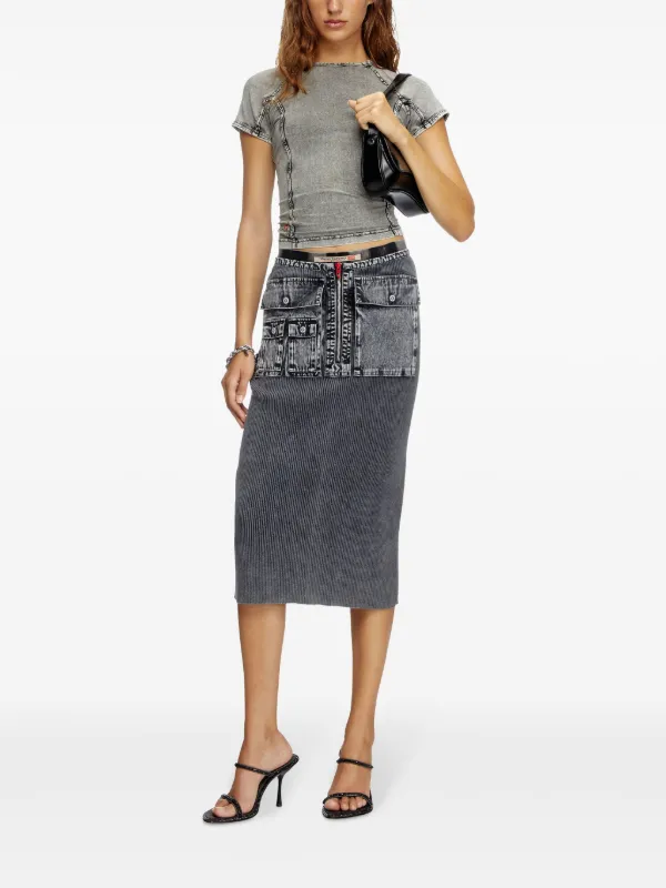 スカート DIESEL M-Meryn Diesel M-Meryn スカート | グレー | FARFETCH JP