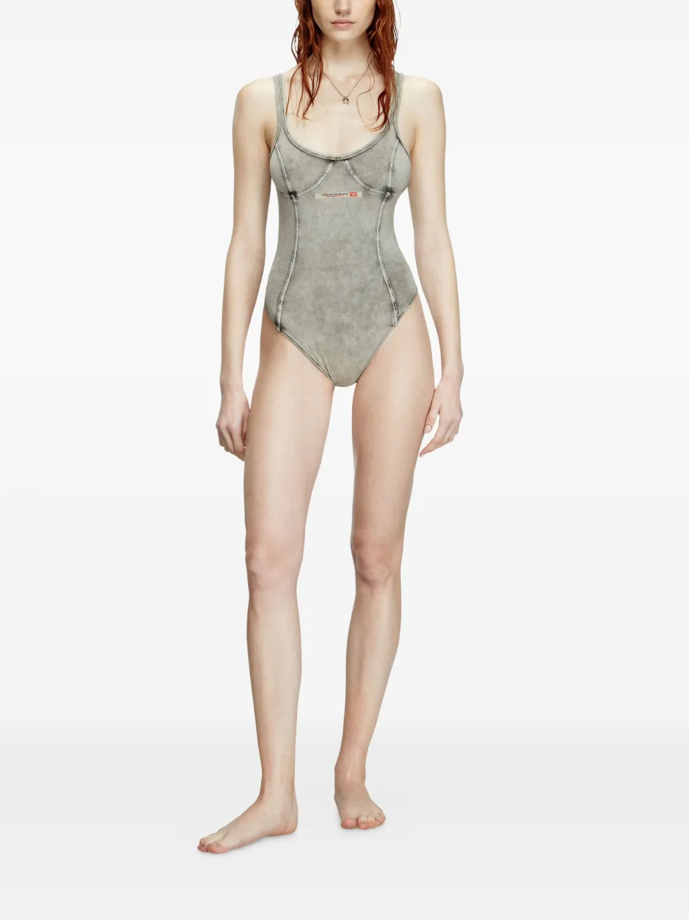 DIESEL DENIM-EFFECT BODYSUIT