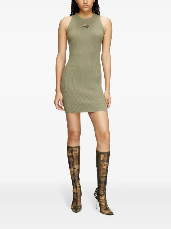 【関税&送料込】Diesel Dress Caddix Diesel M-Caddix Mini Dress | Green | FARFETCH GE