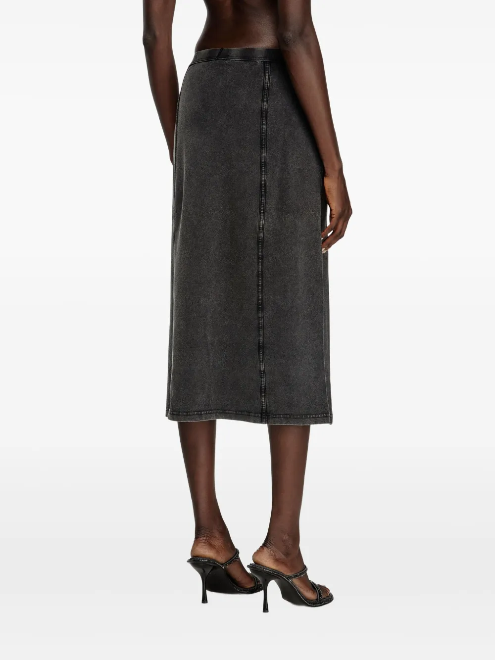 Diesel O-Allegra denim rok Zwart