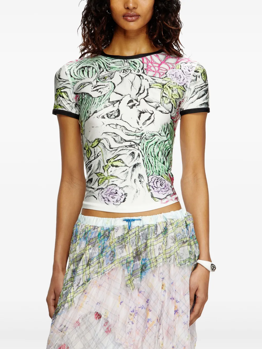 Diesel T-Uncutie T-shirt Wit