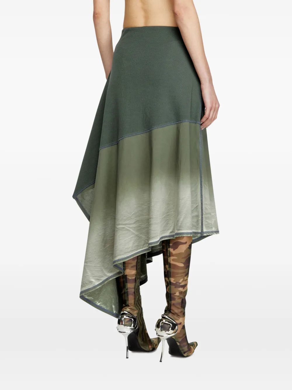 Diesel O-Marta asymmetrische rok Groen