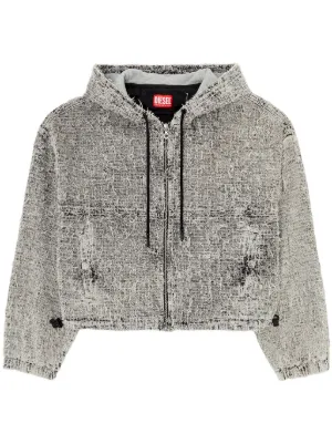 DIESEL クロップドジャケット Sサイズ DIESEL ディーゼル ボンバージャケット レディース リバーシブル
