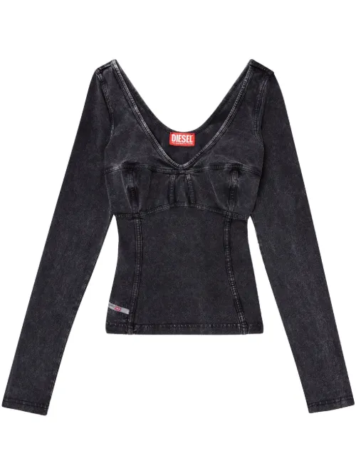 Diesel t-shirt T-Elin - Noir - Diesel - Modalova