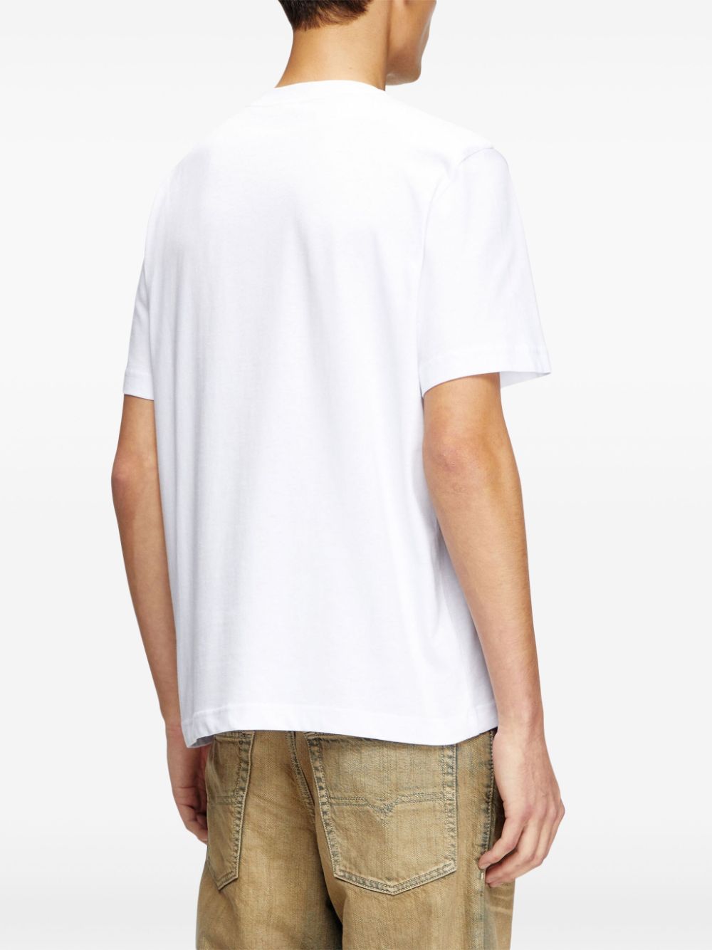 Shop Diesel T-adjust T-shirt In White