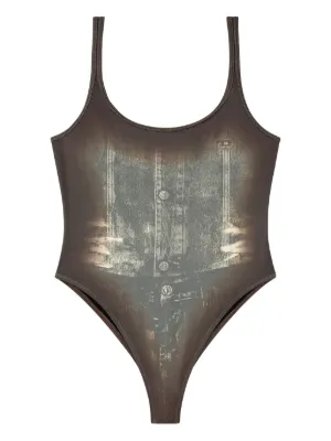 【洗練されたデザイン！】Diesel Cami ワンピース水着 DIESEL ディーゼル ワンピース 水着 ロゴ ハイレグ (DIESEL