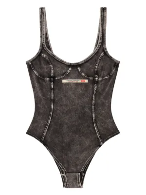 ◆DIESEL◆ M Cadix One Piece Olive A174490DLAX5DR A174490DLA Olive Sands Tummy Control One-Piece Swimsuit