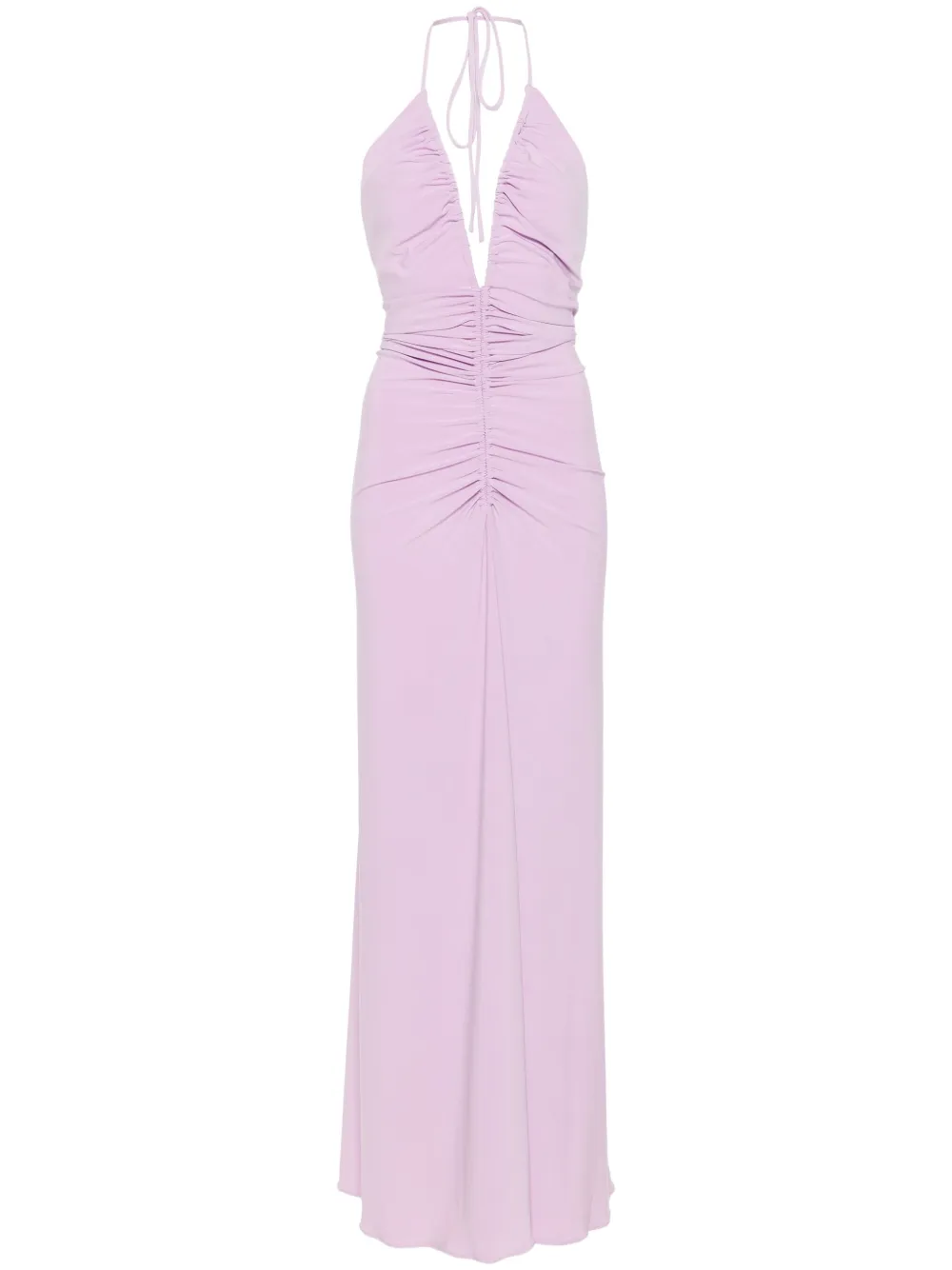 Mônot V-neck draped maxi dress