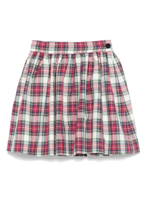 La Stupenderia plaid min skirt