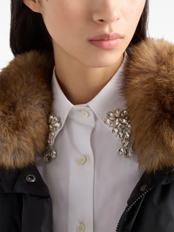 Prada トライアングルロゴ パデッドジャケット | ブラック