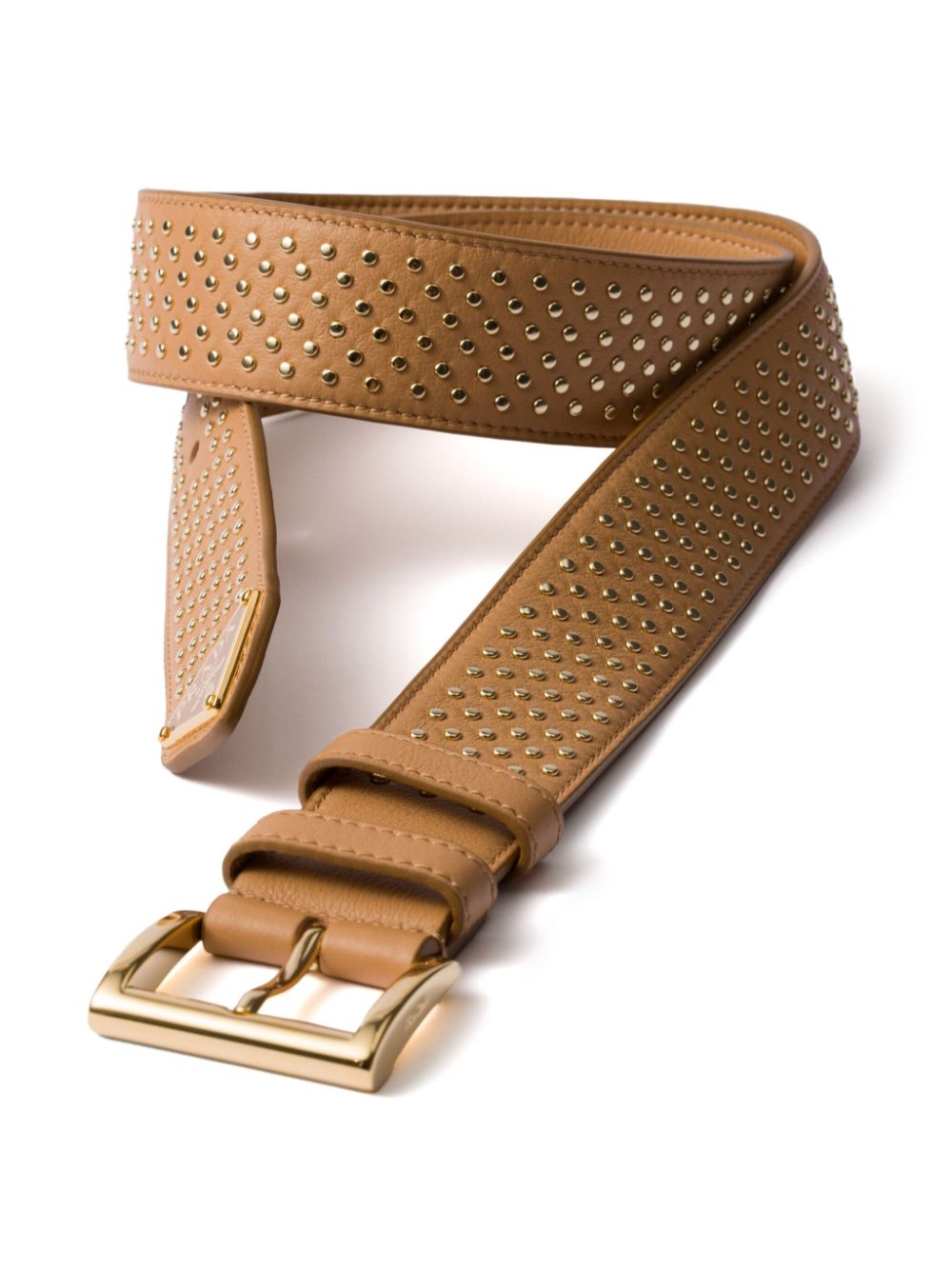 Prada Riem met studs - Beige