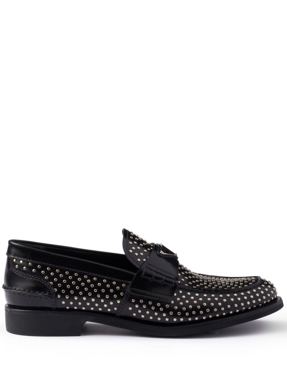 Prada Loafers verfraaid met studs Zwart