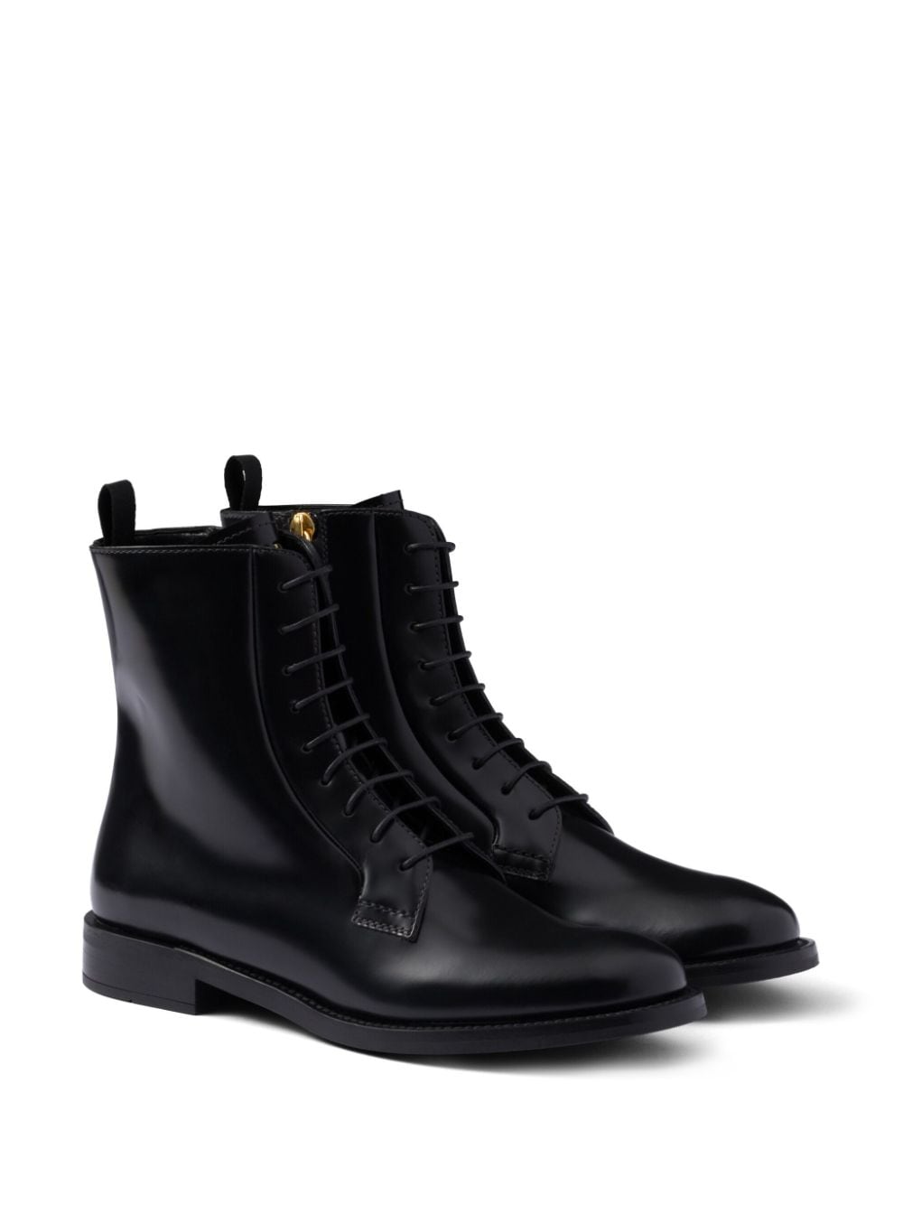 Prada leather boots Black