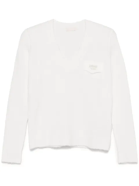 LIU JO logo-embroidered sweater