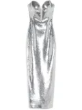 Mônot sequinned bustier midi dress - Silver