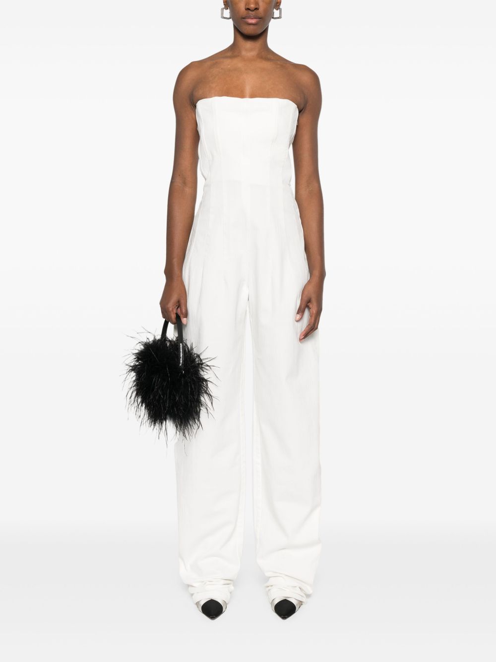 Mônot Strapless jumpsuit - Wit