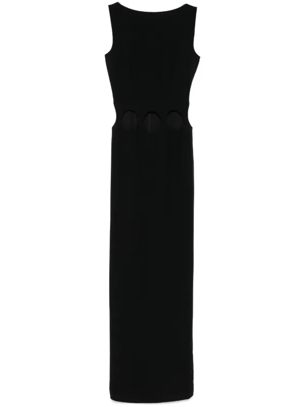 black dress with holes Womens Sexy Floral Lace Up Mini Dress main image 1