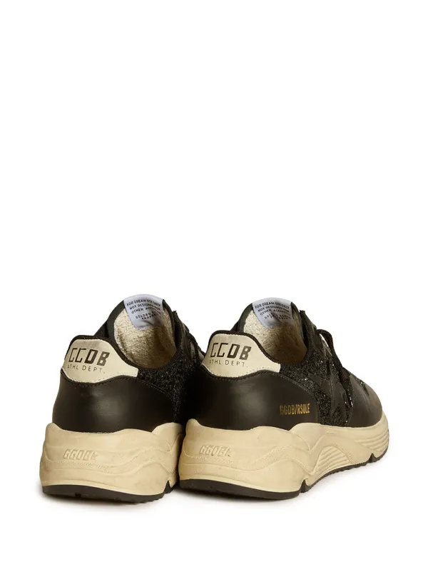 ★Golden Goose★ Running Sole Sneakers Black GMF00126F006218 Women's Running Sole in black nappa and suede