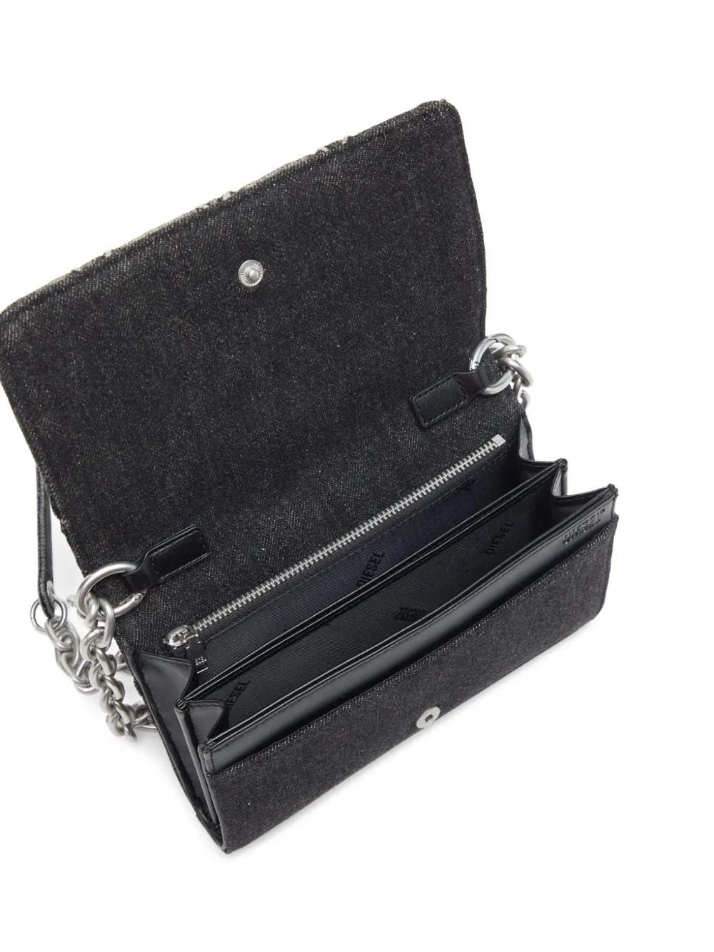Diesel Charm-D portemonnee Zwart