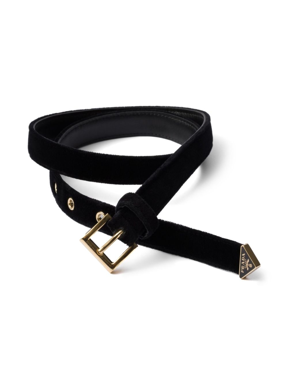 Prada Fluwelen riem - Zwart