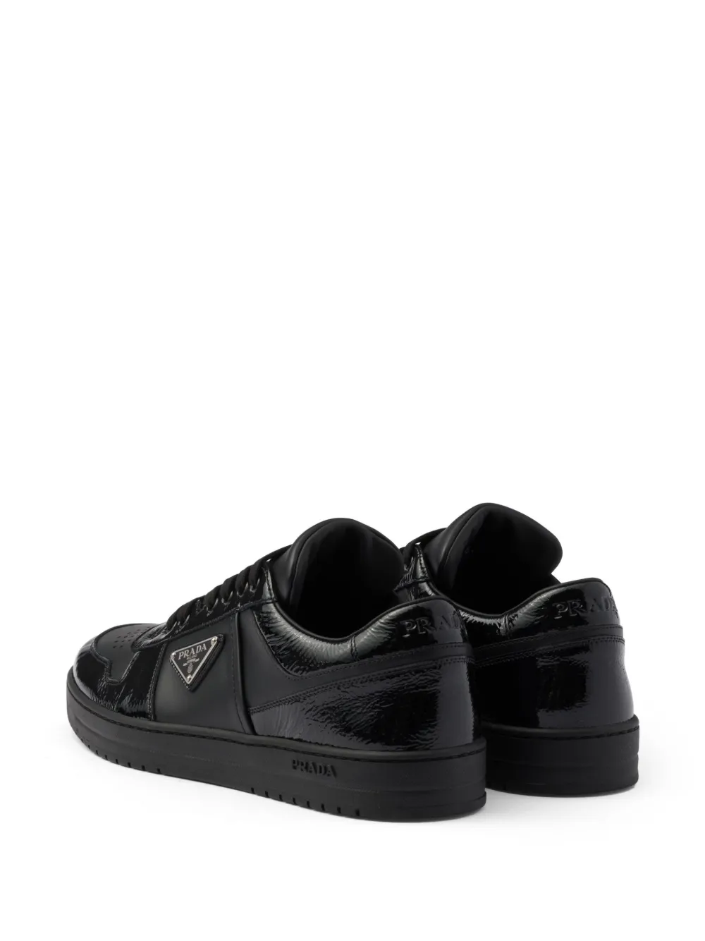 Prada Downtown leather sneakers Black
