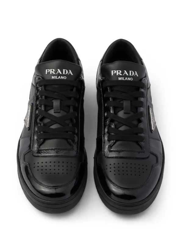 Prada ★ Downtown レザースニーカー Prada Downtown レザースニーカー | ブラック | FARFETCH JP