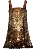 Oscar de la Renta Ombre Paillette cocktail dress - Gold