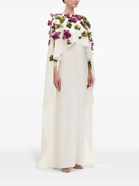 Oscar de la Renta Orchid sequin-embroidered kaftan 25RE914HSGIVR - 3