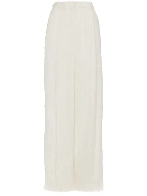 Oscar de la Renta pantalones anchos con flecos