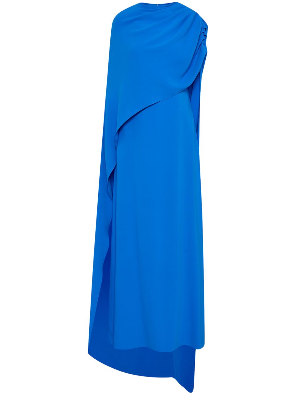 Oscar de la Renta Georgette tuniek met gedrapeerd detail Blauw