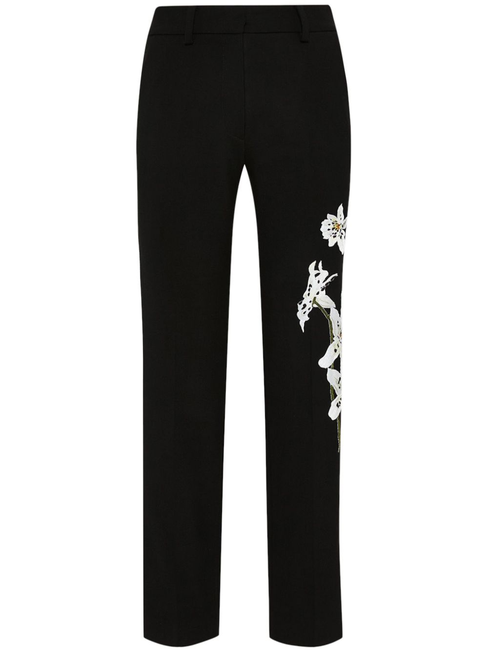 Watercolor Orchid trousers