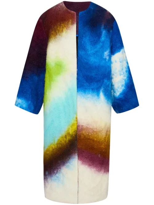 Manteau Abstract Watercolour - Oscar de la Renta - Modalova