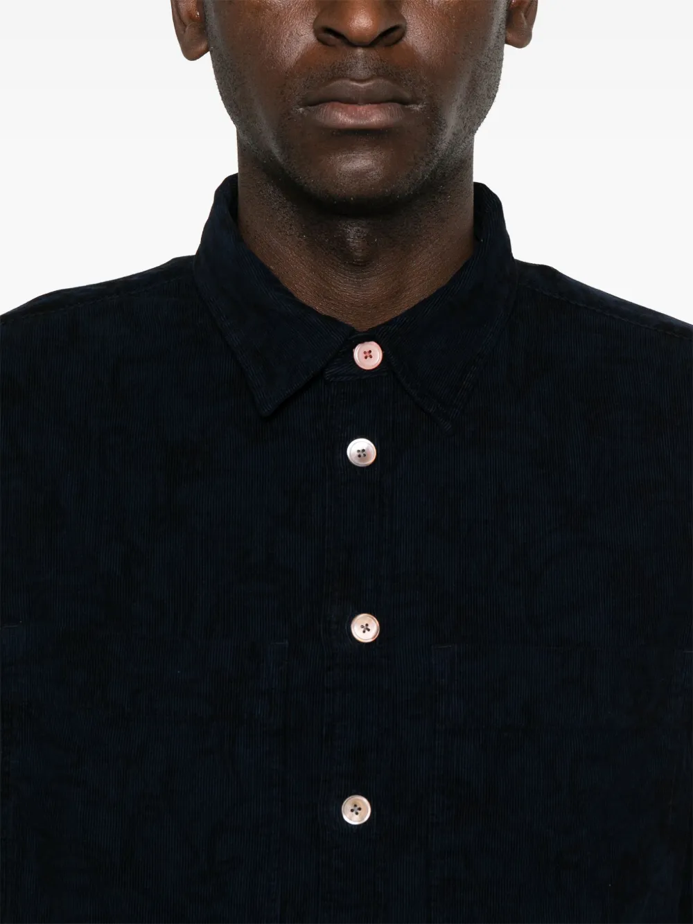 PS Paul Smith Ribfluwelen overhemd Blauw
