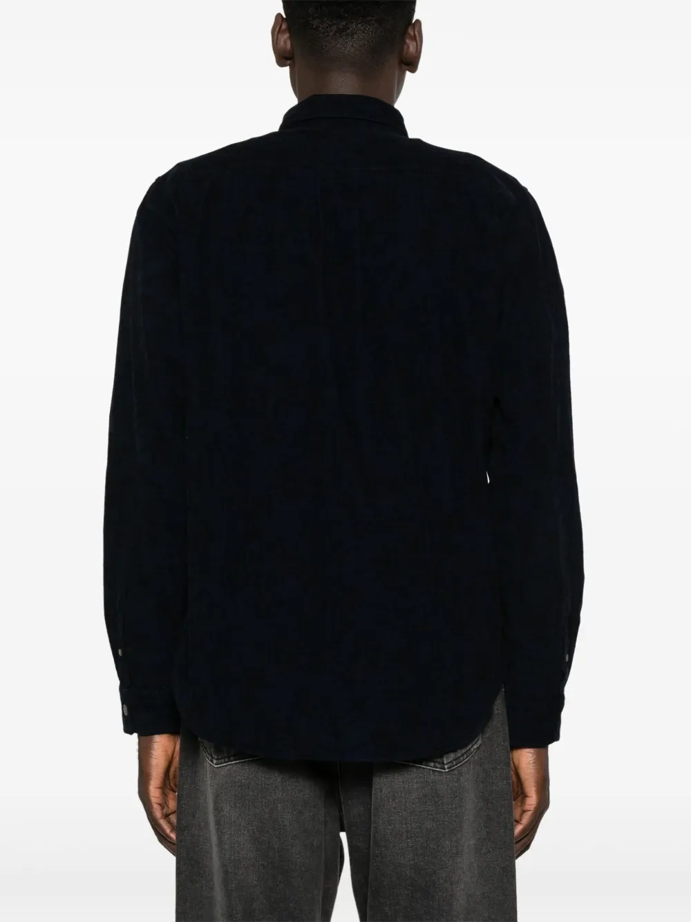 PS Paul Smith Ribfluwelen overhemd Blauw