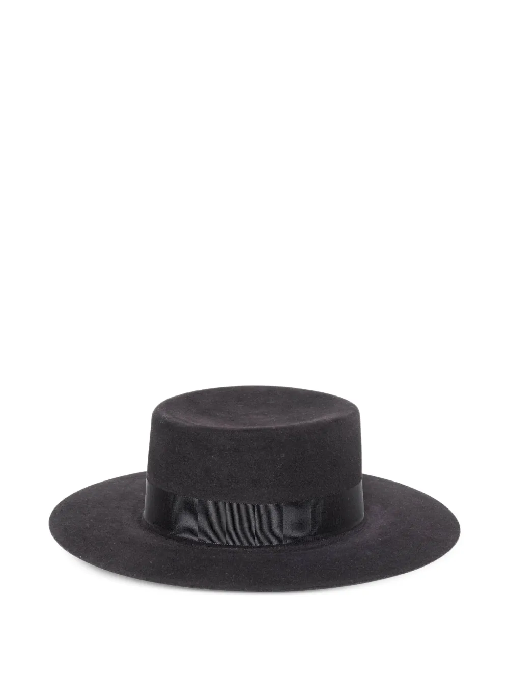 Nick Fouquet East Hall ribbon-trim pin hat - Zwart