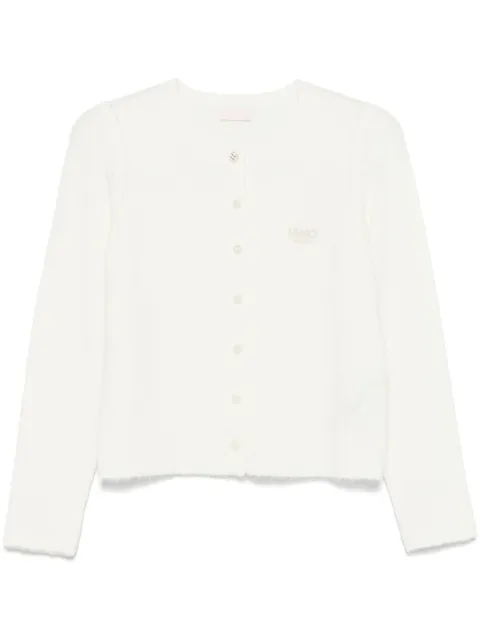 LIU JO logo-embroidered cardigan