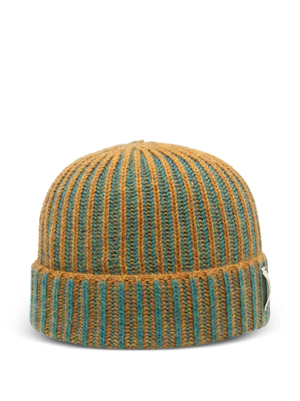  Nick Fouquet Ribbed Beanie Hat - Yellow 