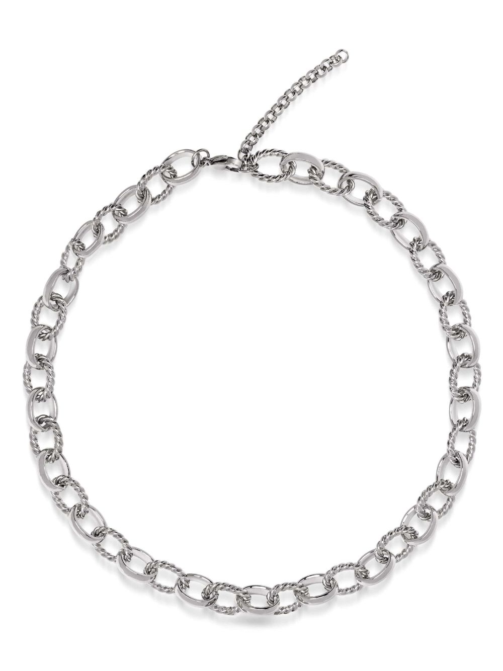 Nialaya Jewelry cable-chain choker necklace - Silver