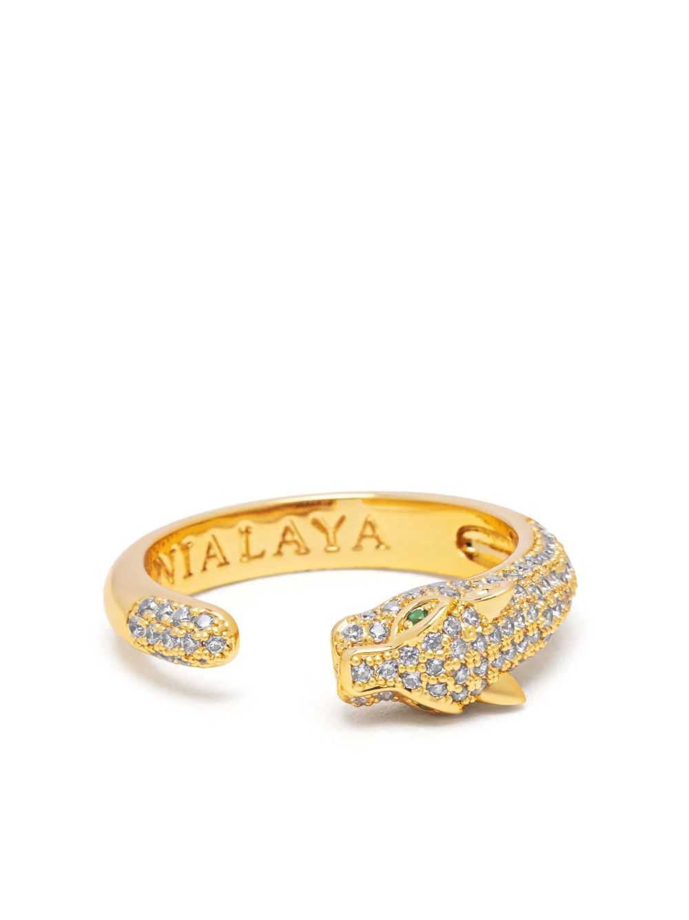 Nialaya Jewelry Panther wrap ring - Gold