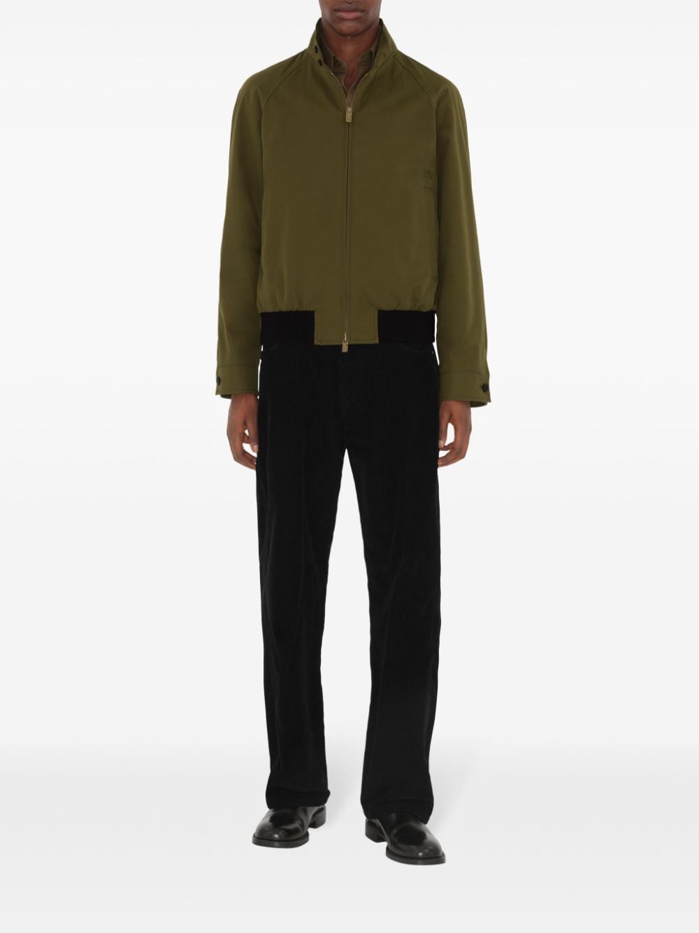 Burberry zip-up bomber jacket - Groen