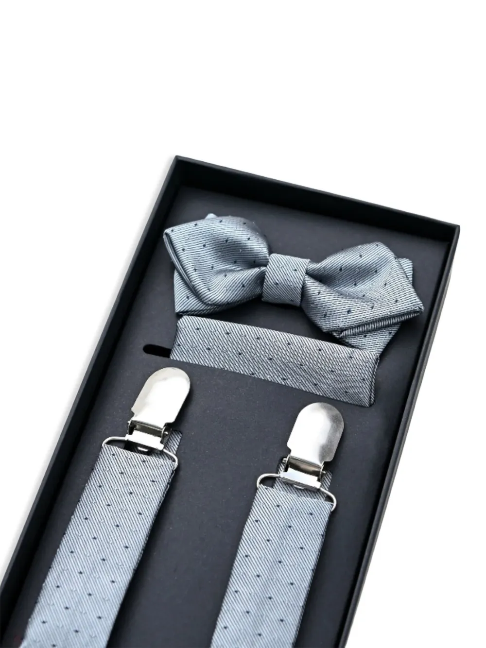 Image 2 of Moustache dotted suspenders set