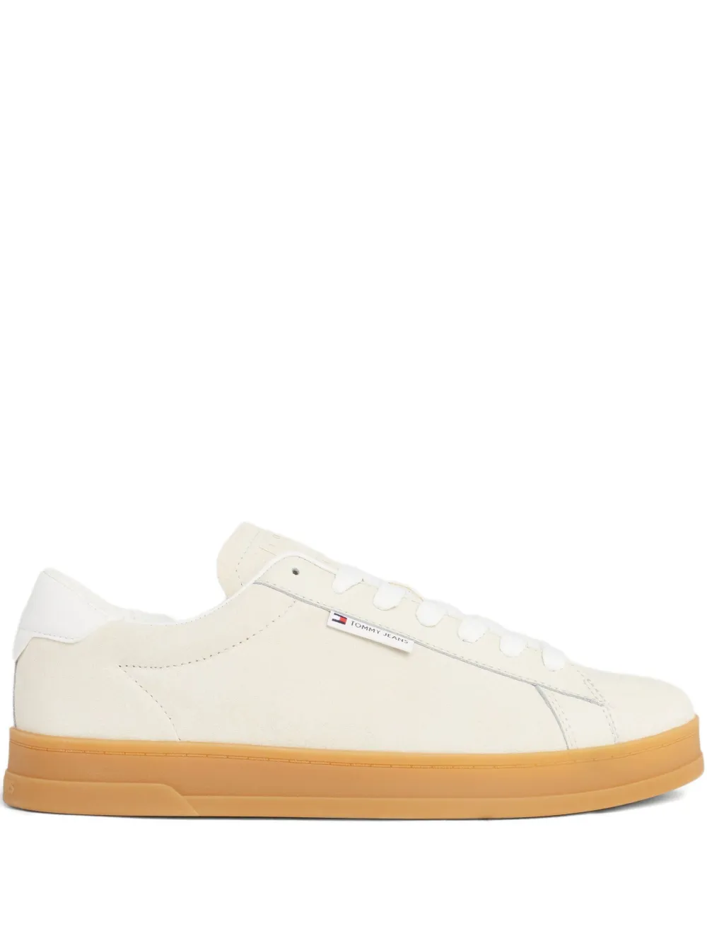 Tommy Hilfiger suede leather sneakers Neutrals