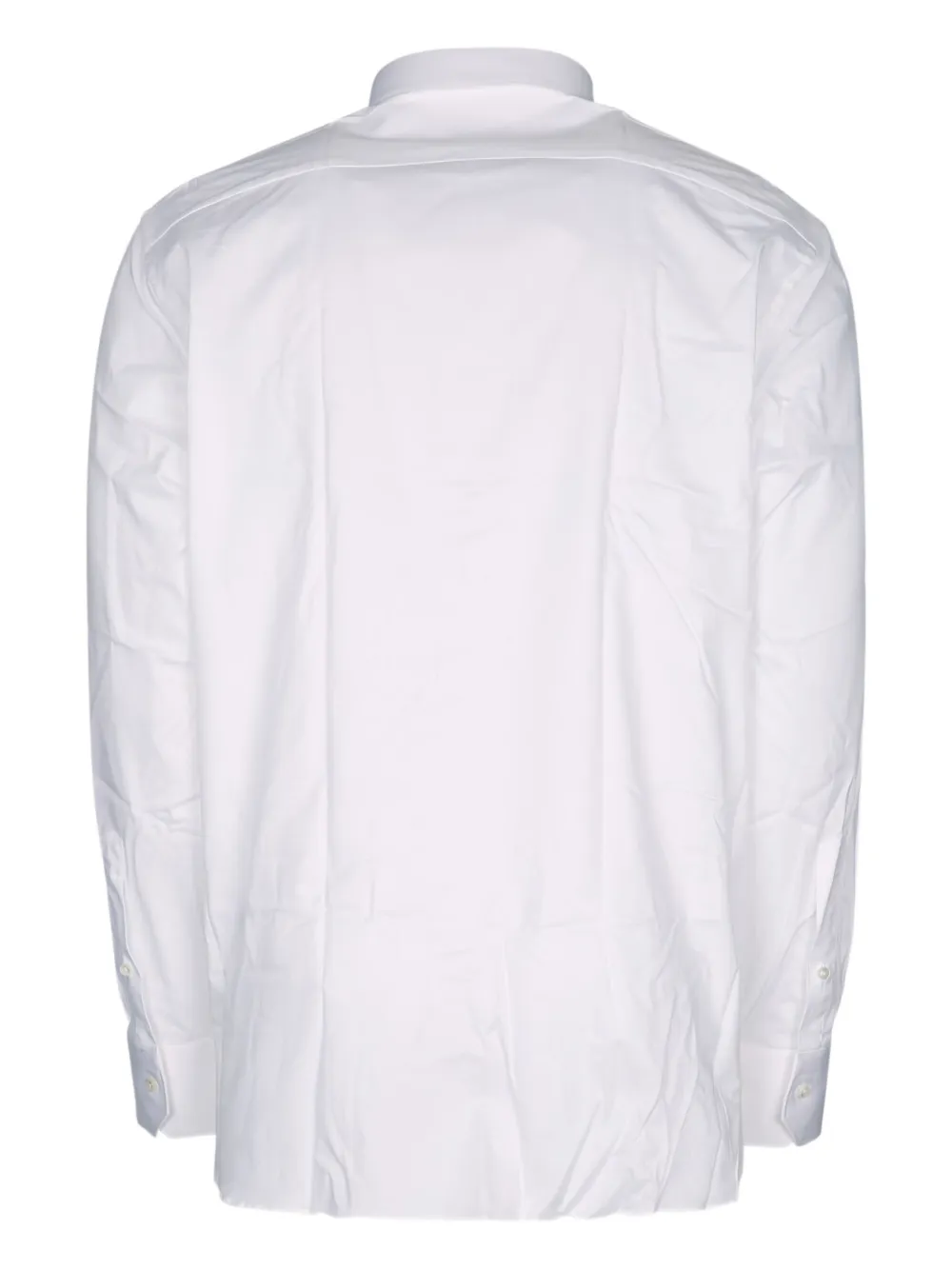 Zegna long-sleeve button-up shirt Wit
