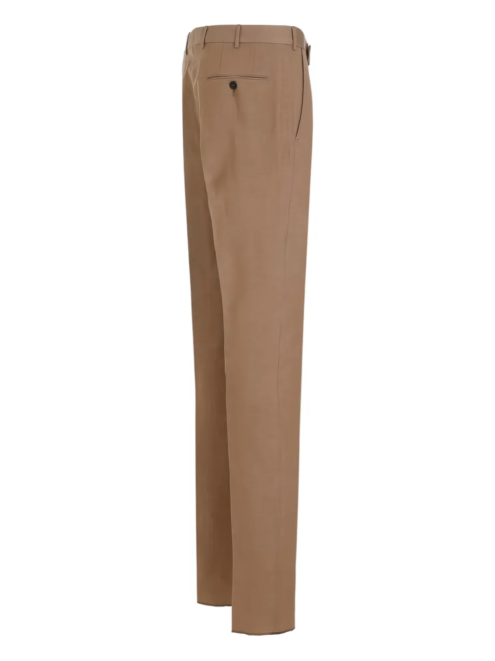 Zegna Wollen straight broek Beige