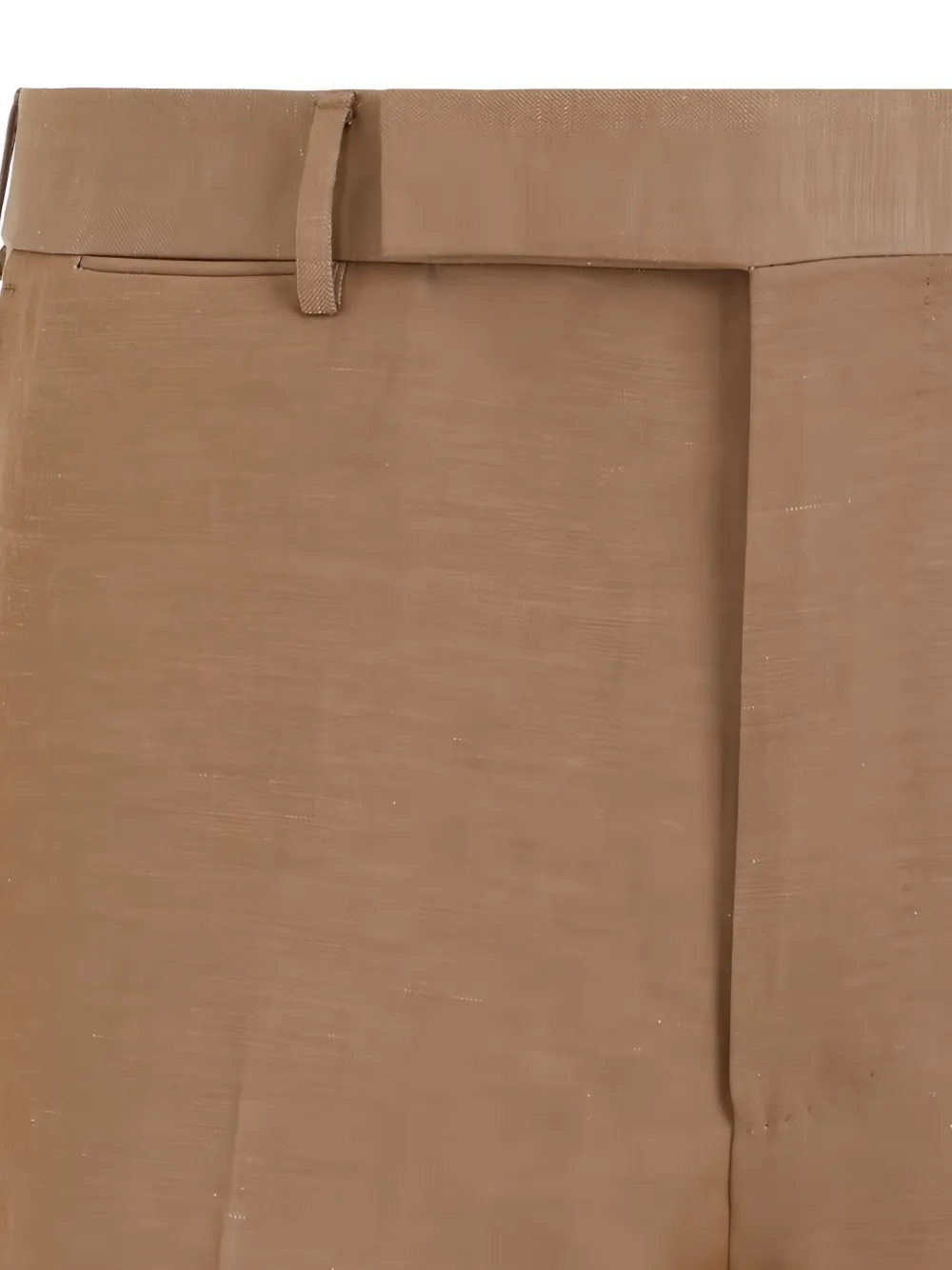 Zegna Wollen straight broek Beige